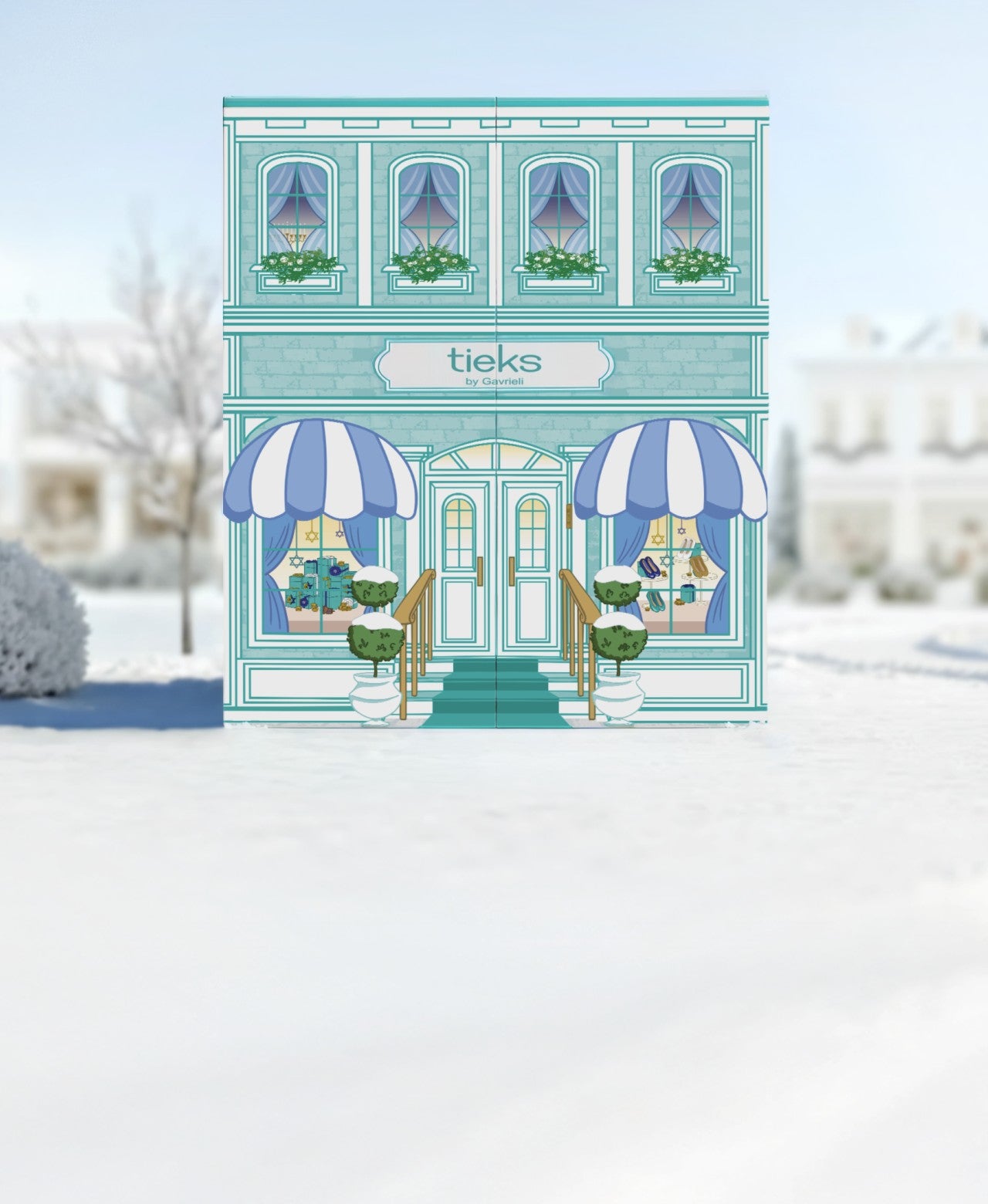 Hanukkah advent calendar box