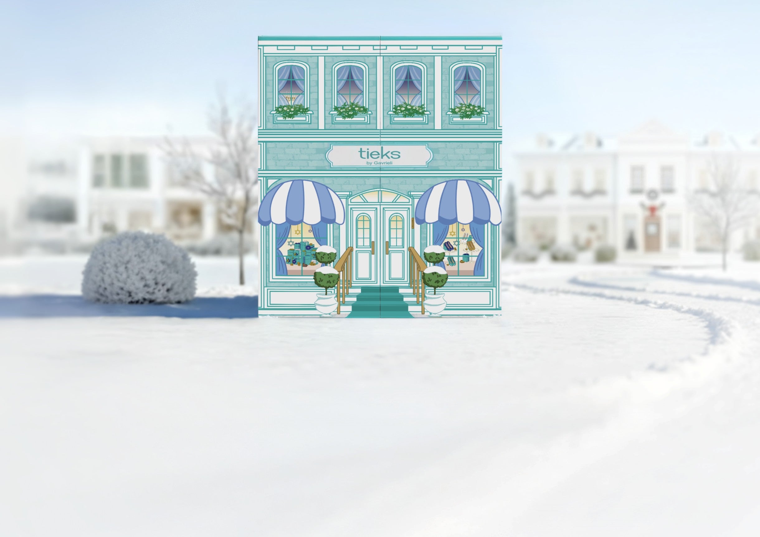 Hanukkah advent calendar box