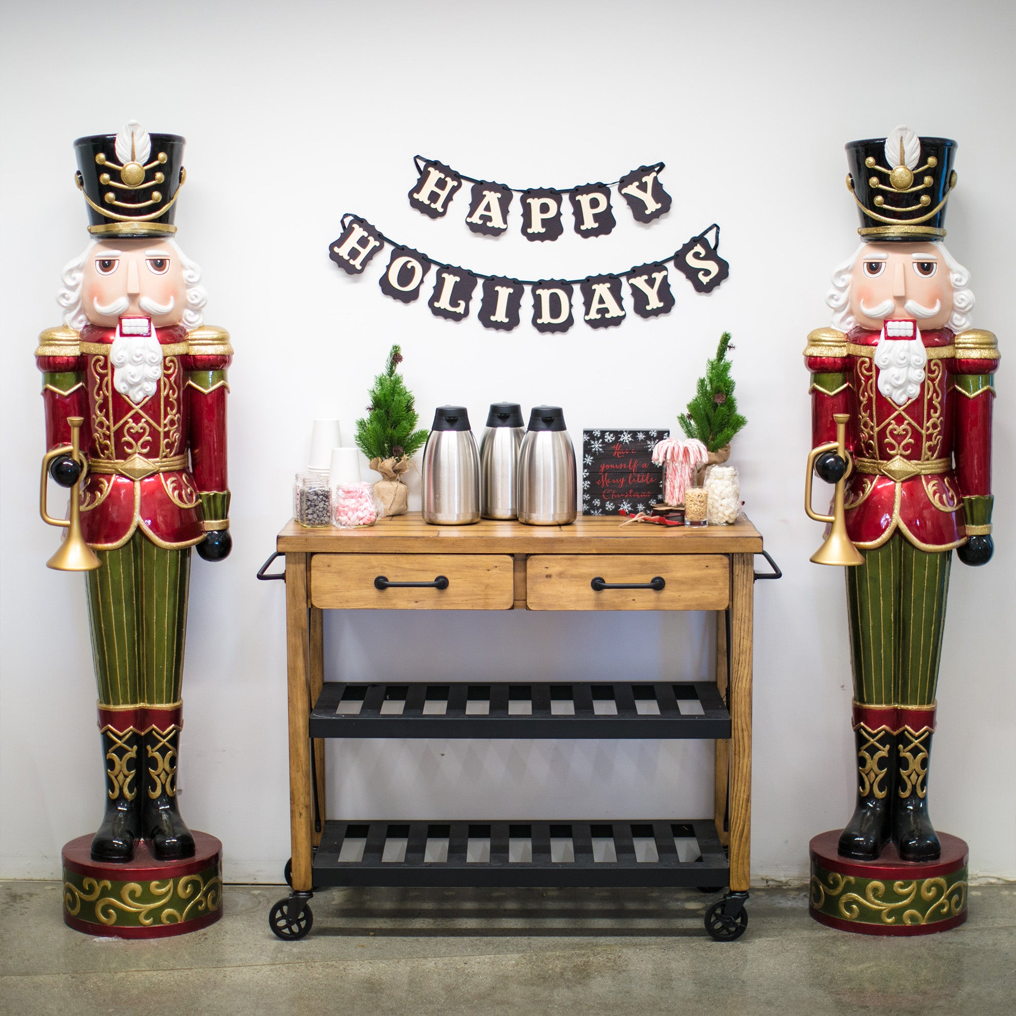 hot cocoa station at tieks headquarters