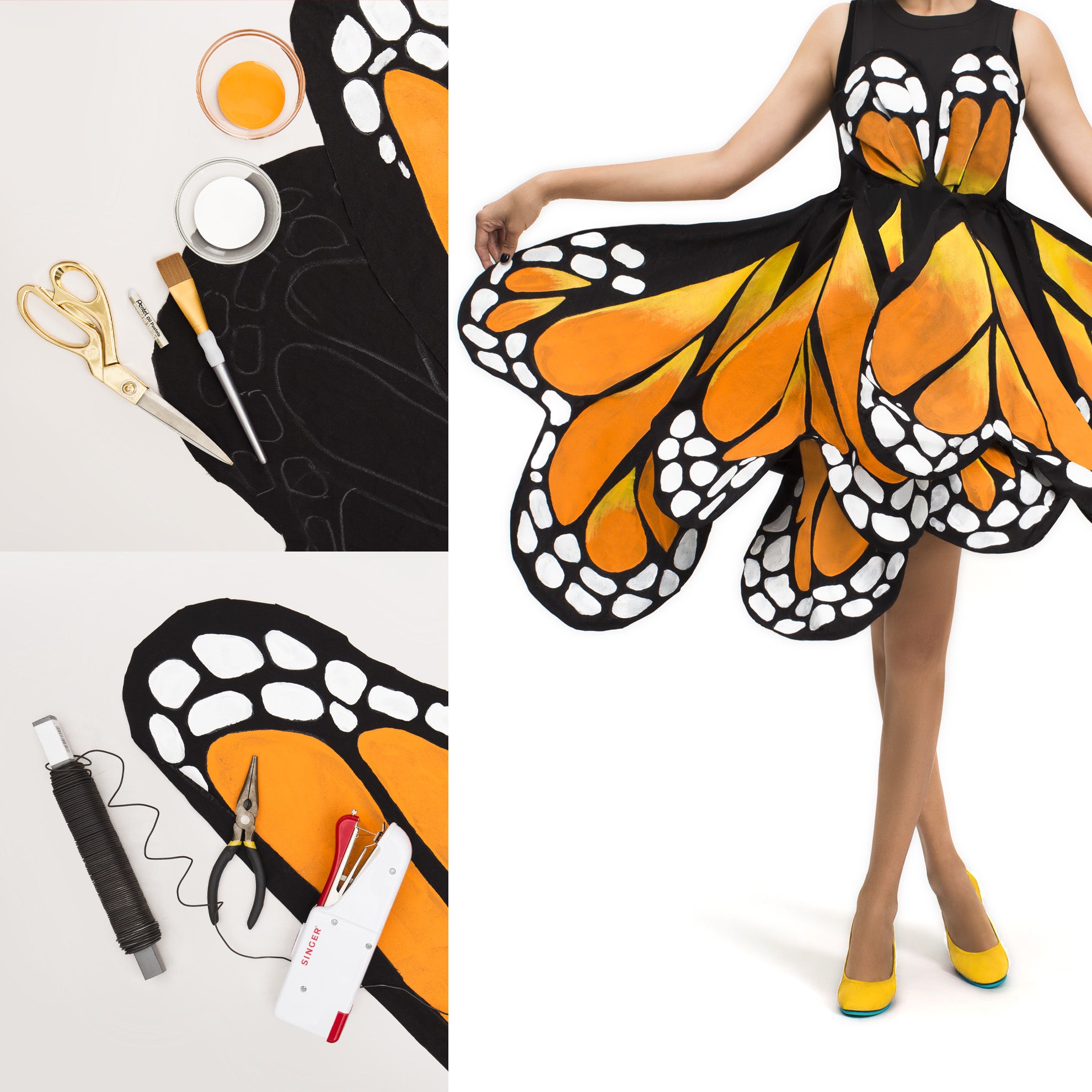 diy your own butterfly costume with tieks