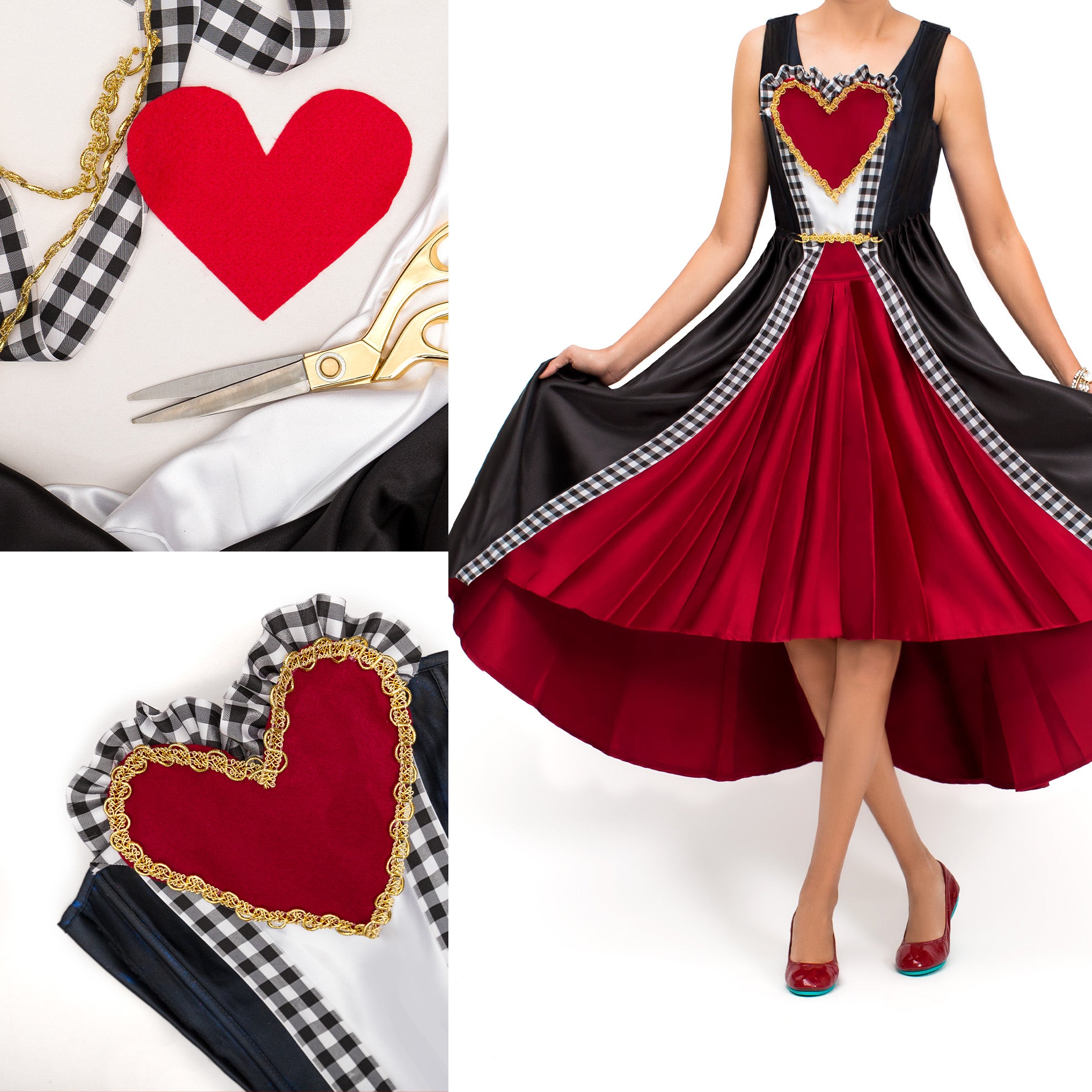diy your own queen of hearts costume with tieks