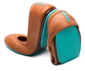 Chestnut ballet flats