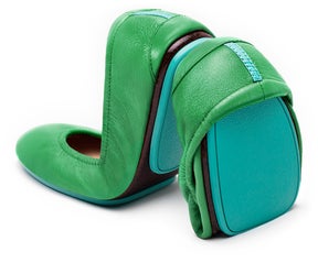 Clover Green ballet flats