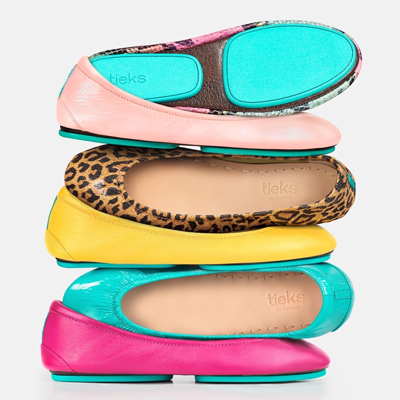 tieks flats stacked