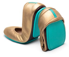 Metallic Gold ballet flats