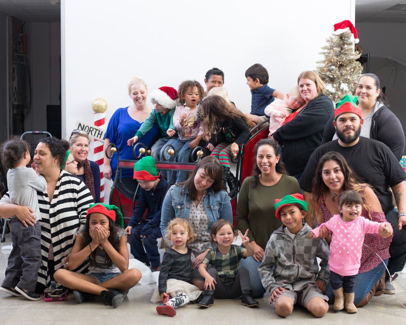 group picture of the families from the los angeles ronald mcdonald house