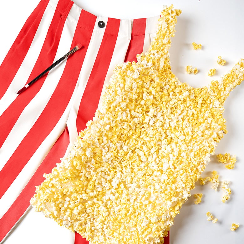 supplies for your diy popcorn costume