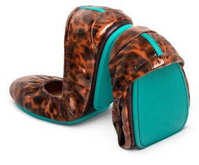 Tortoiseshell ballet flats