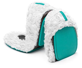 White Rose ballet flats