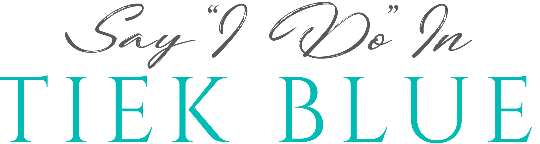 wear tiek blue on your wedding day